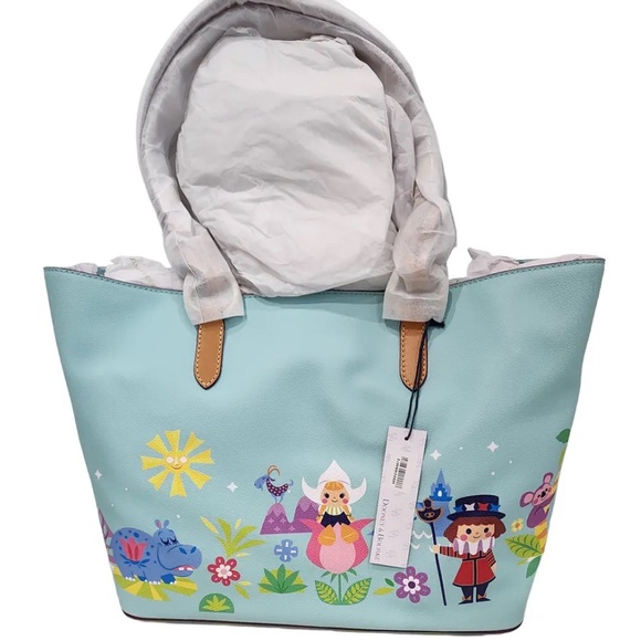 Nwt Dooney and Bourke Disney 2019 It’s a small world tote ❤️🎆✨ - Picture 2 of 6